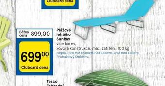 Tesco Plážové lehátko sunbay nabídka