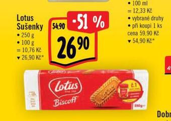 Albert Lotus sušenky nabídka