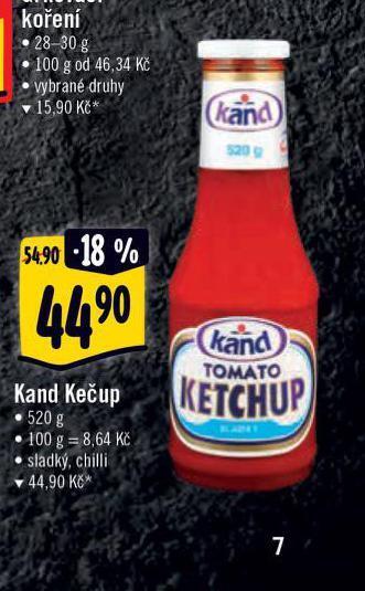 Albert Kand kečup nabídka