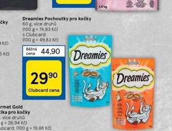 Tesco Dreamies pochoutky pro kočky nabídka
