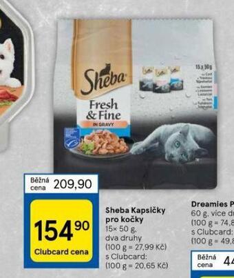 Tesco Sheba kapsičky pro kočky nabídka