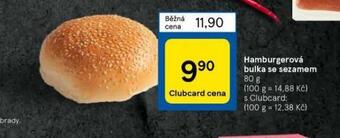 Tesco Hamburgerová bulka se sezamem nabídka