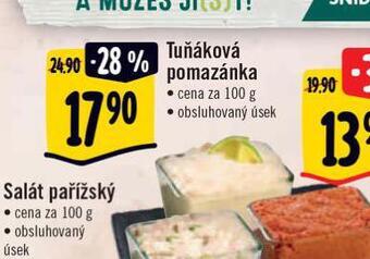 Albert Tuňáková pomazánka nabídka