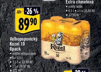 Albert Pivo velkopopovický kozel 10 nabídka