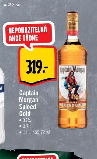 Albert Captain morgan spiced gold nabídka