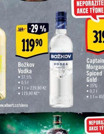 Albert Božkov vodka nabídka