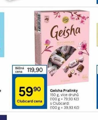 Tesco Geisha pralinky nabídka