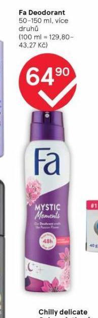 Tesco Fa deodorant nabídka