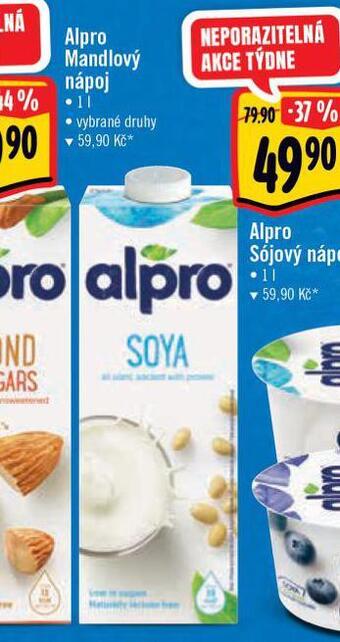 Albert Alpro sójový nápoj nabídka