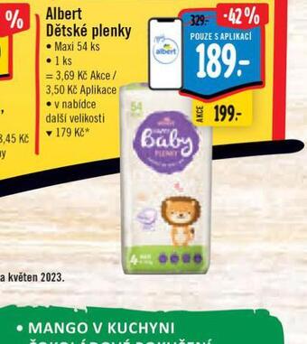 Albert Albert dětské plenky nabídka