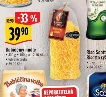 Albert Babiččiny nudle nabídka