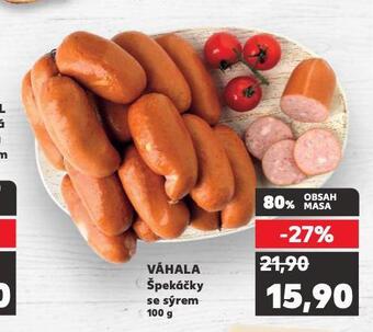Kaufland Váhala špekáčky se sýrem nabídka