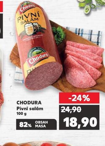 Kaufland Chodura pivní salám nabídka