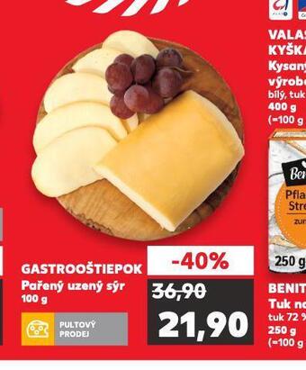 Kaufland Gastrooštiepok pařený uzený sýr nabídka