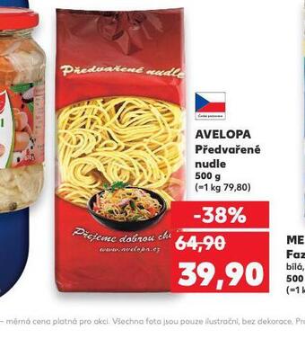 Kaufland Avelopa předvařené nudle nabídka