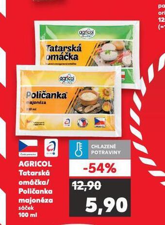 Kaufland Agricol tatarská omáčka / poličanka majonéza nabídka