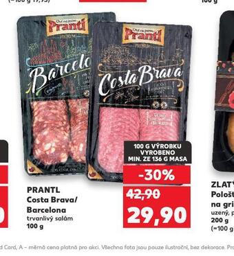 Kaufland Prantl costa brava / barcelona nabídka