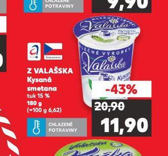 Kaufland Z valašska kysaná smetana nabídka