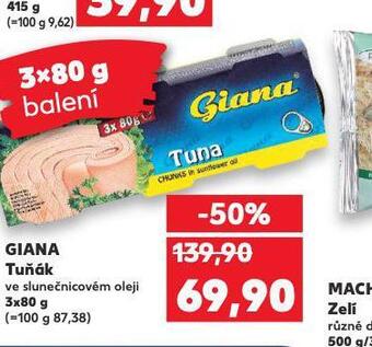 Kaufland Giana tuňák nabídka