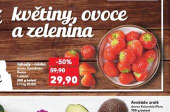 Kaufland Jahody - miska nabídka