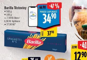 Albert Barilla těstoviny nabídka