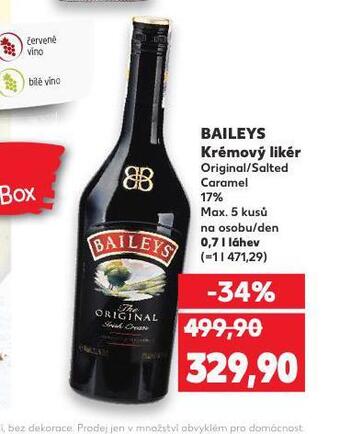 Kaufland Baileys krémový likér nabídka