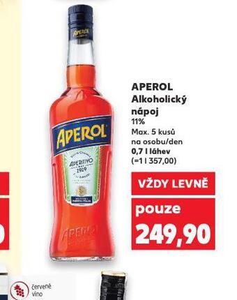 Kaufland Aperol nabídka