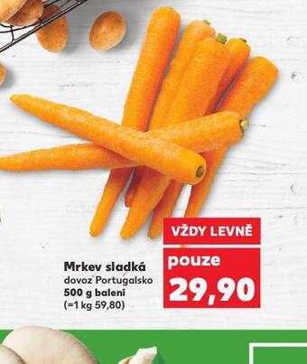 Kaufland Mrkev sladká nabídka
