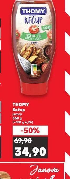 Kaufland Thomy kečup nabídka