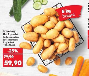 Kaufland Brambory žluté pozdní nabídka