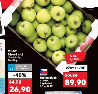 Kaufland Jablka žlutá nabídka