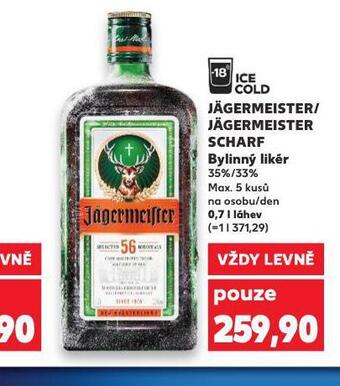 Kaufland Jägermeister nabídka