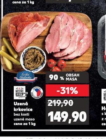 Kaufland Uzená krkovice bez kosti nabídka