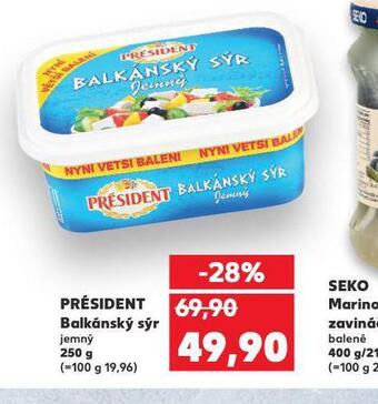 Kaufland Président balkánský sýr nabídka
