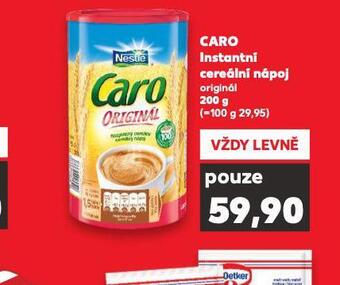 Kaufland Caro instantní cereální nápoj nabídka