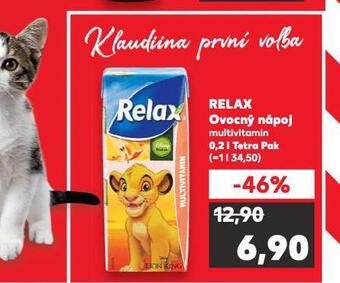 Kaufland Relax ovocný nápoj nabídka