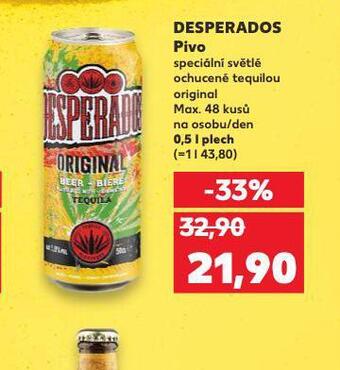 Kaufland Pivo desperados nabídka