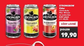 Kaufland Strongbow cider nabídka