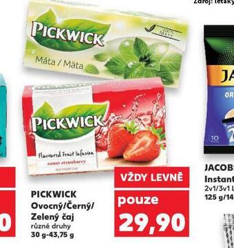 Kaufland Pickwick čaj nabídka