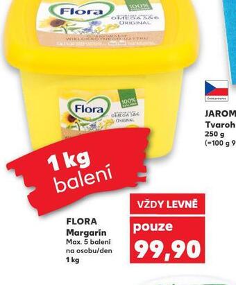 Kaufland Flora margarín nabídka