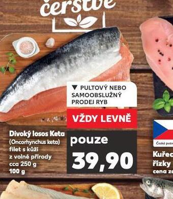 Kaufland Divoký losos keta nabídka
