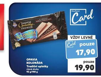 Kaufland Opavia kolonáda tradiční oplatky nabídka