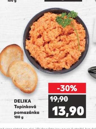 Kaufland Delika topinková pomazánka nabídka