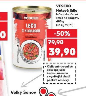 Kaufland Veseko hotové jídlo nabídka