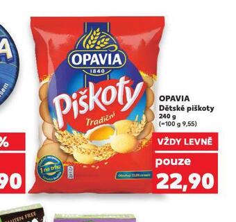 Kaufland Opavia dětské piškoty nabídka