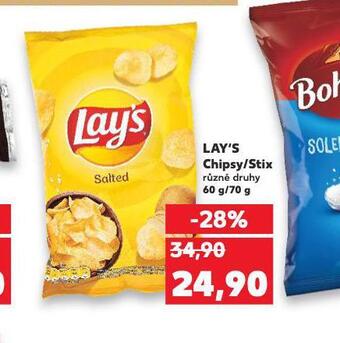 Kaufland Lay´s chipsy / stix nabídka