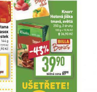 Billa Knorr hotová jíška nabídka