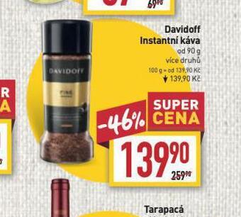 Billa Davidoff instantní káva nabídka