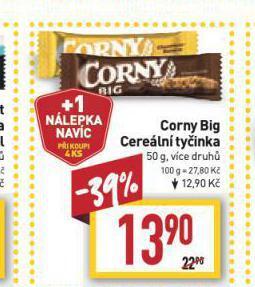 Billa Corny big cereální tyčinka nabídka