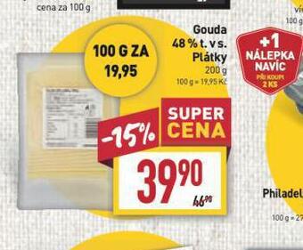 Billa Gouda 48% nabídka